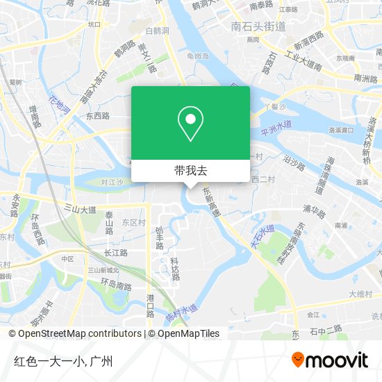 红色一大一小地图