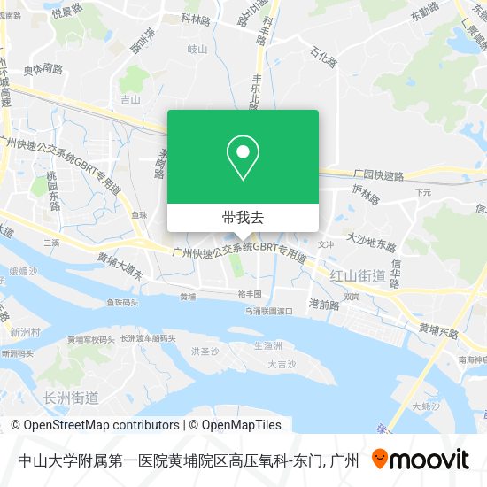 中山大学附属第一医院黄埔院区高压氧科-东门地图