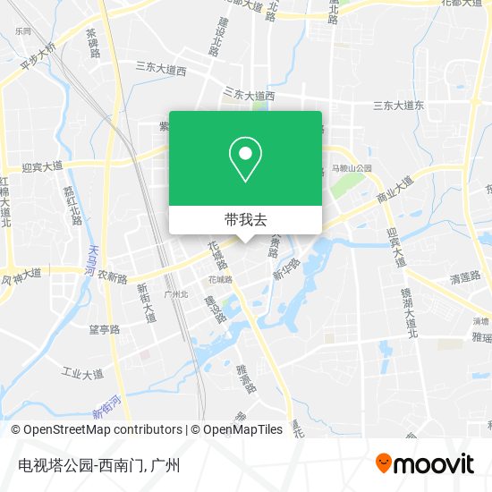 电视塔公园-西南门地图
