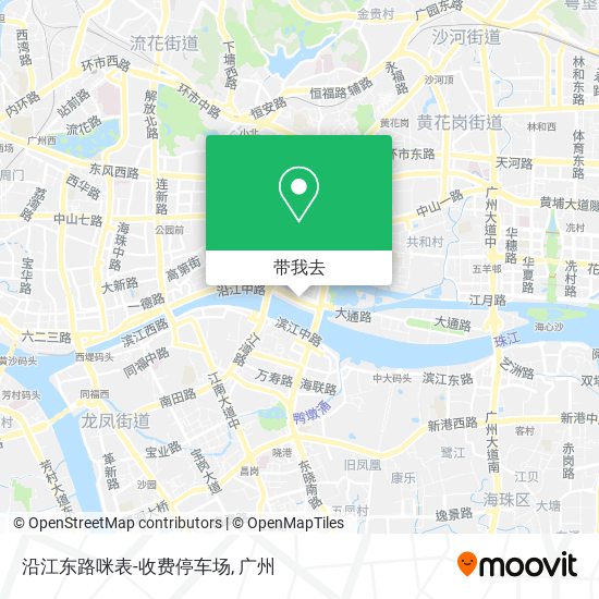 沿江东路咪表-收费停车场地图