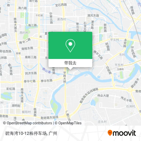碧海湾10-12栋停车场地图