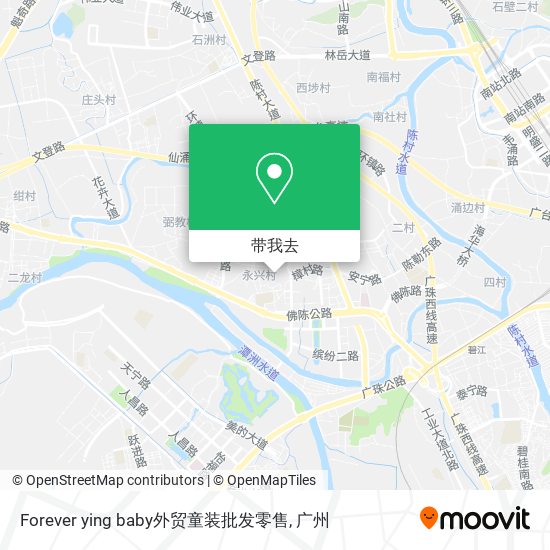Forever ying baby外贸童装批发零售地图