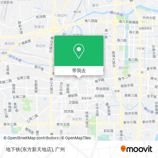 地下铁(东方新天地店)地图