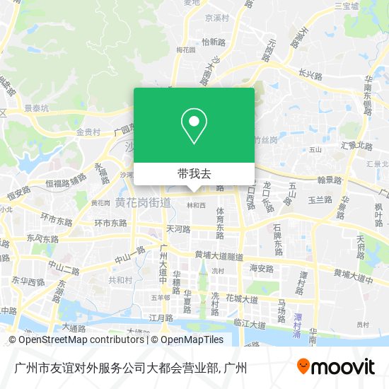广州市友谊对外服务公司大都会营业部地图
