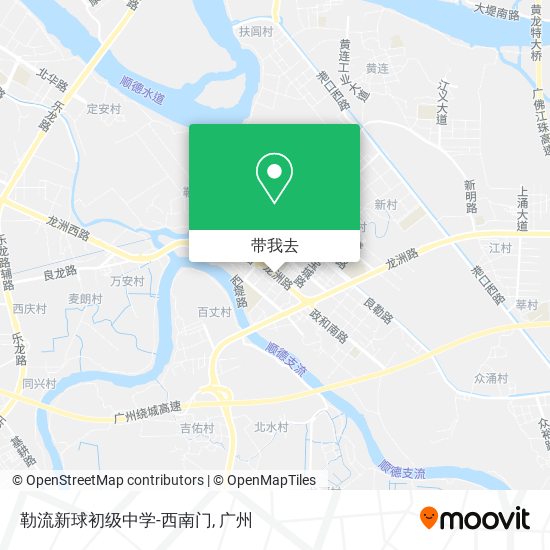 勒流新球初级中学-西南门地图