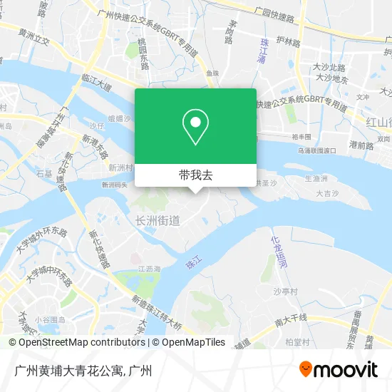 广州黄埔大青花公寓地图