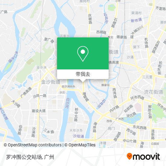 罗冲围公交站场地图