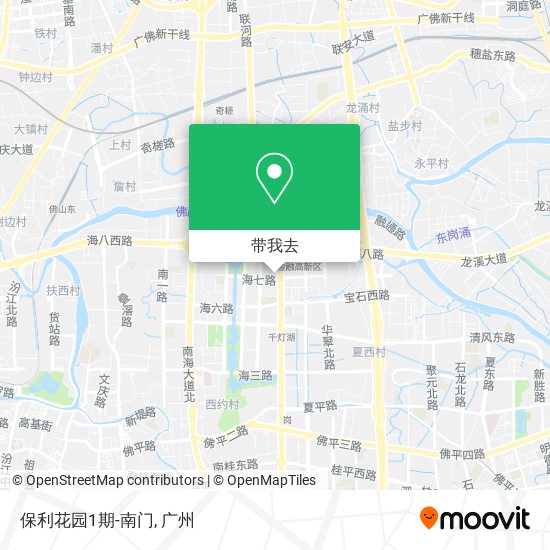 保利花园1期-南门地图
