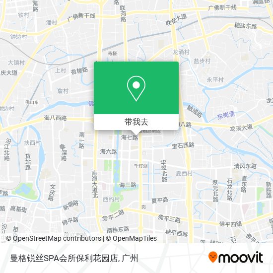 曼格锐丝SPA会所保利花园店地图