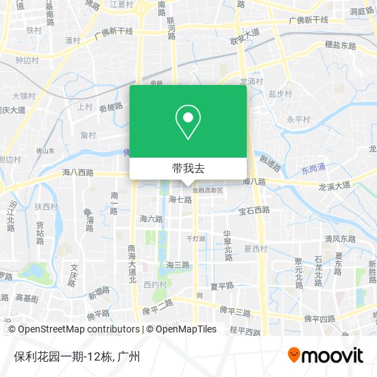 保利花园一期-12栋地图