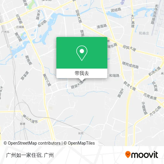 广州如一家住宿地图