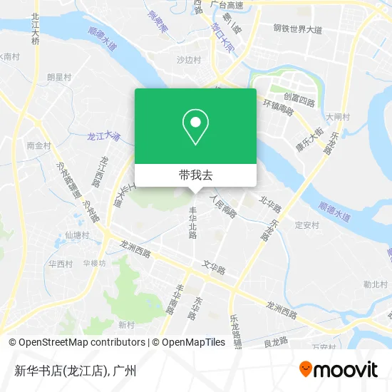 新华书店(龙江店)地图