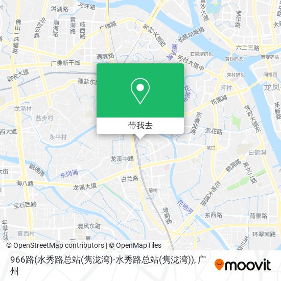 966路(水秀路总站(隽泷湾)-水秀路总站(隽泷湾))地图