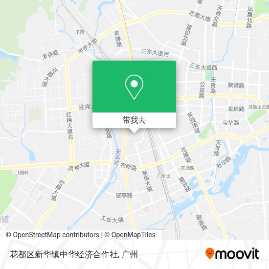 花都区新华镇中华经济合作社地图
