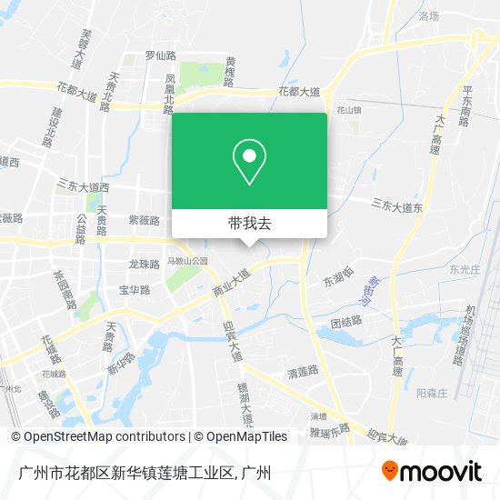 广州市花都区新华镇莲塘工业区地图