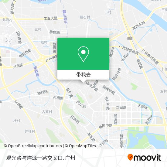 观光路与连源一路交叉口地图