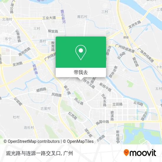 观光路与连源一路交叉口地图
