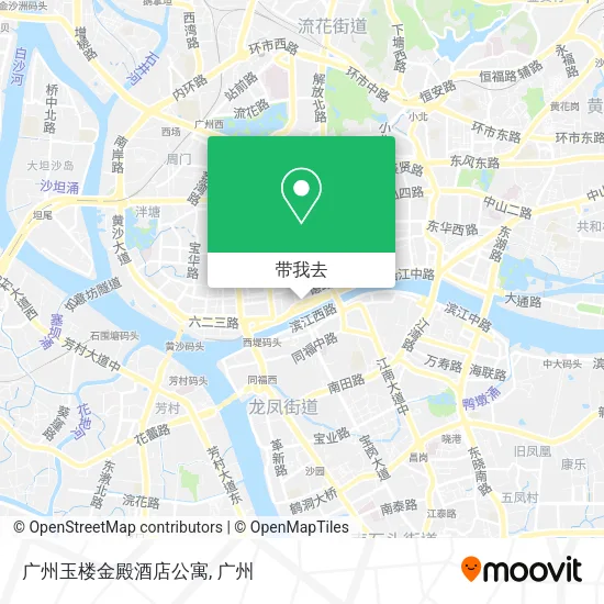 广州玉楼金殿酒店公寓地图