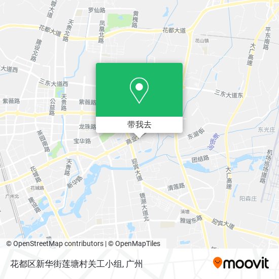 花都区新华街莲塘村关工小组地图