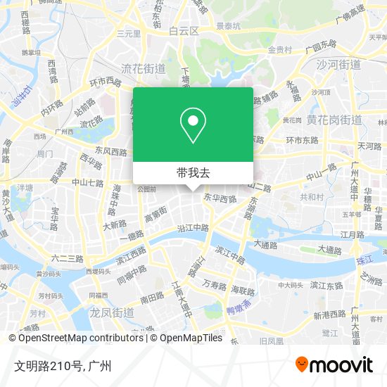 文明路210号地图