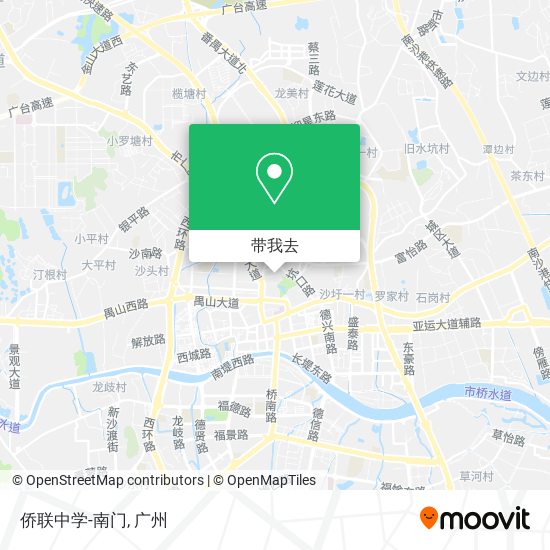 侨联中学-南门地图
