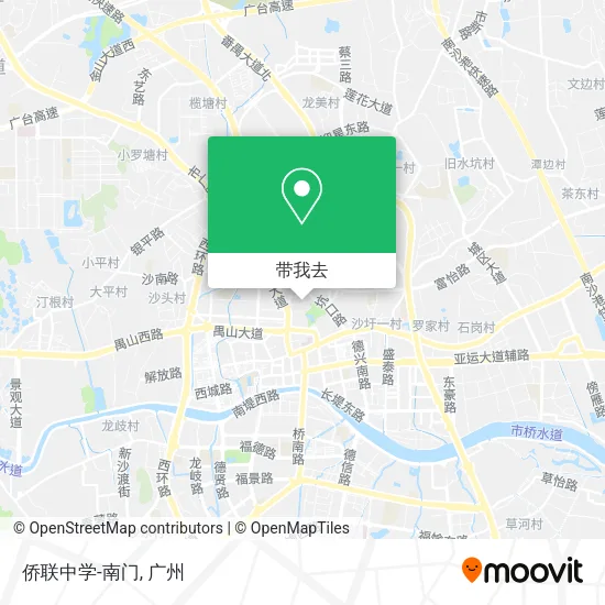 侨联中学-南门地图