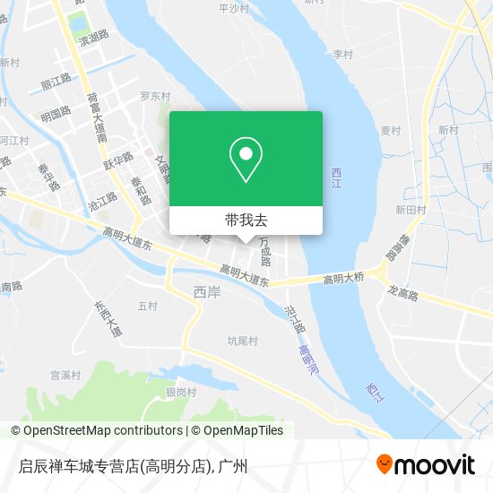 启辰禅车城专营店(高明分店)地图