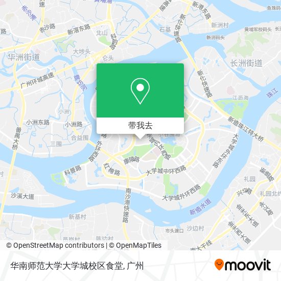 华南师范大学大学城校区食堂地图