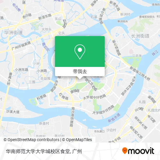 华南师范大学大学城校区食堂地图