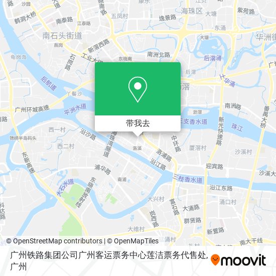 广州铁路集团公司广州客运票务中心莲洁票务代售处地图