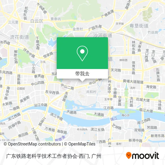 广东铁路老科学技术工作者协会-西门地图