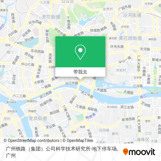 广州铁路（集团）公司科学技术研究所-地下停车场地图