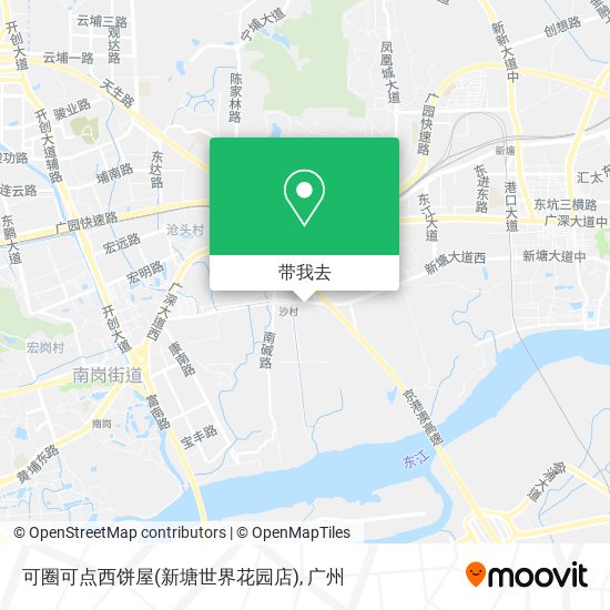 可圈可点西饼屋(新塘世界花园店)地图