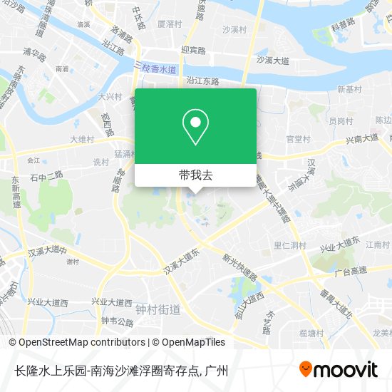 长隆水上乐园-南海沙滩浮圈寄存点地图