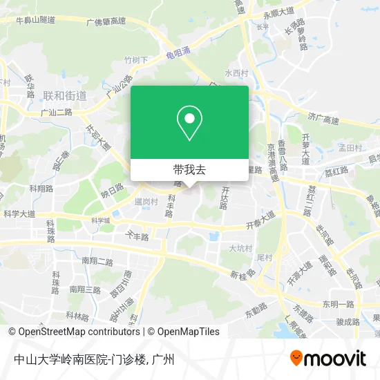 中山大学岭南医院-门诊楼地图