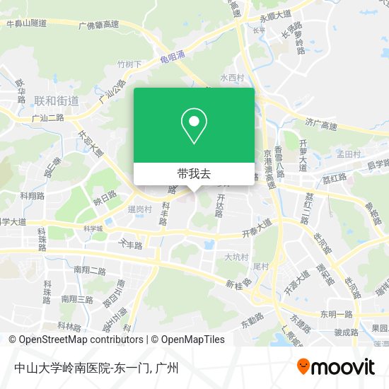 中山大学岭南医院-东一门地图