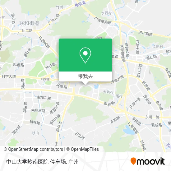 中山大学岭南医院-停车场地图