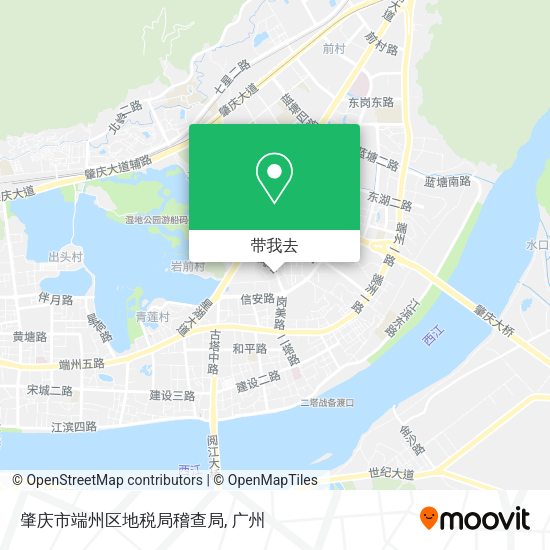 肇庆市端州区地税局稽查局地图