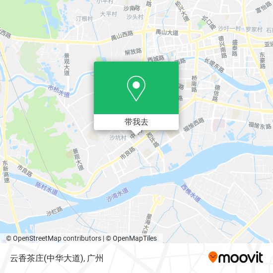 云香茶庄(中华大道)地图