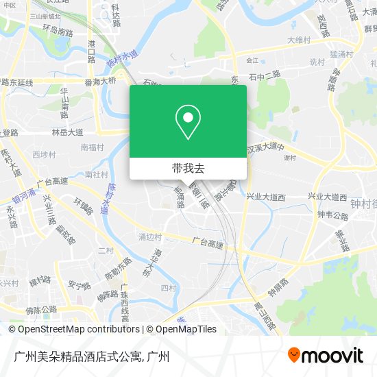 广州美朵精品酒店式公寓地图
