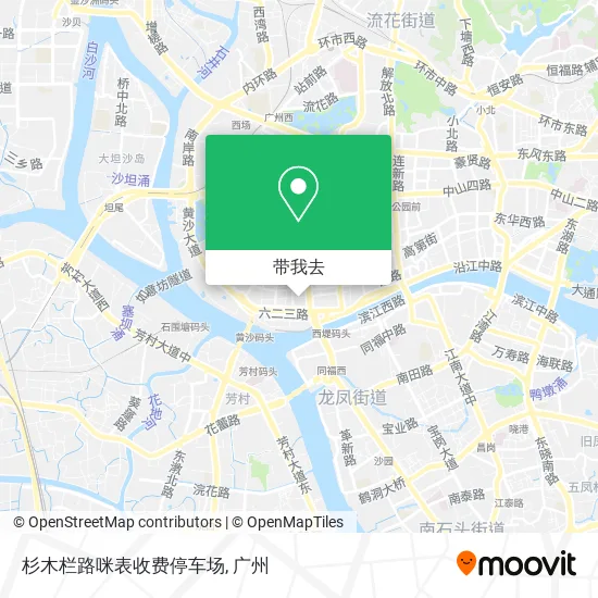 杉木栏路咪表收费停车场地图