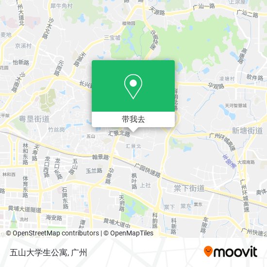 五山大学生公寓地图