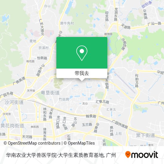 华南农业大学兽医学院-大学生素质教育基地地图