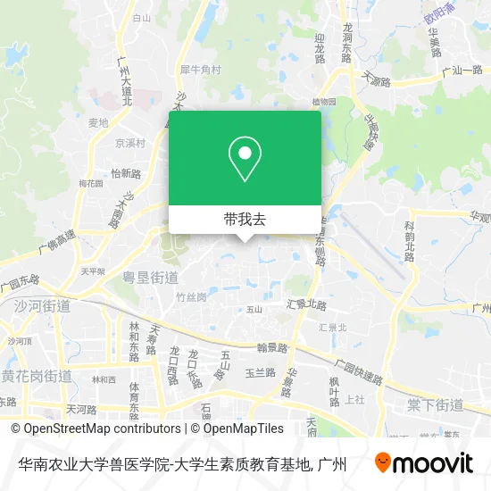 华南农业大学兽医学院-大学生素质教育基地地图