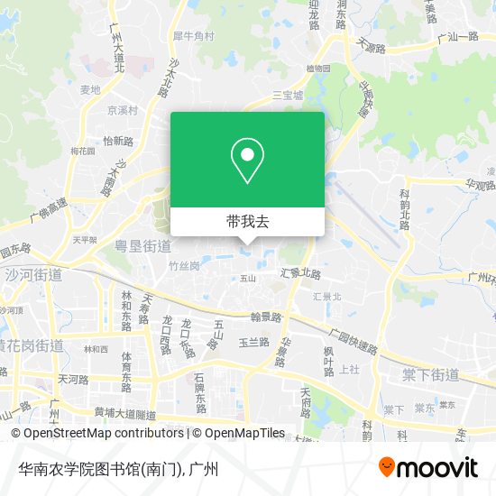 华南农学院图书馆(南门)地图