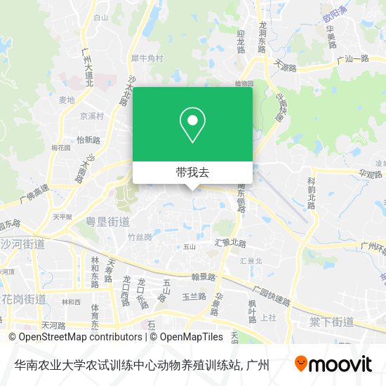 华南农业大学农试训练中心动物养殖训练站地图
