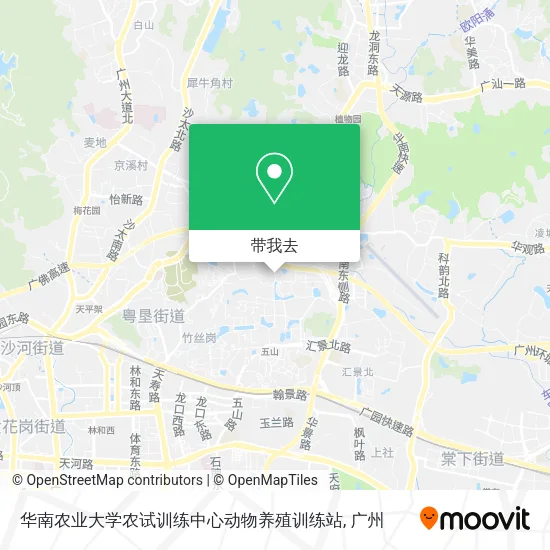 华南农业大学农试训练中心动物养殖训练站地图