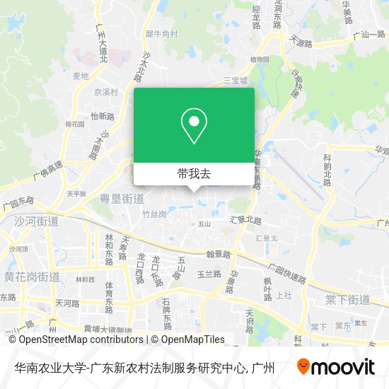 华南农业大学-广东新农村法制服务研究中心地图