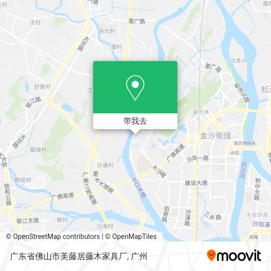 广东省佛山市美藤居藤木家具厂地图