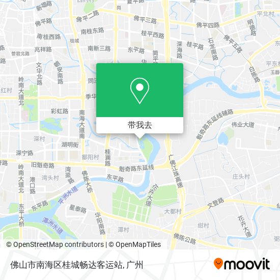 佛山市南海区桂城畅达客运站地图